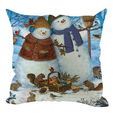 

〖Follure〗Christmas Pillow Cover Pillowcases Decorative Sofa Cushion Cover Home Decoration