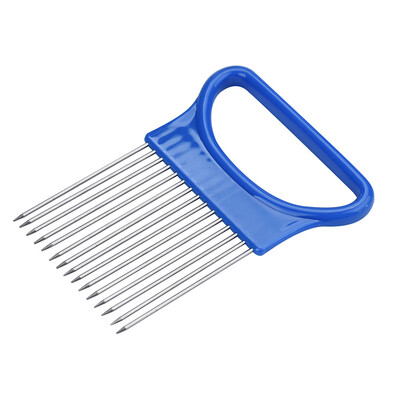

Gobestart Tomato Onion Vegetables Slicer Cutting Aid Holder Guide Slicing Cutter Safe Fork