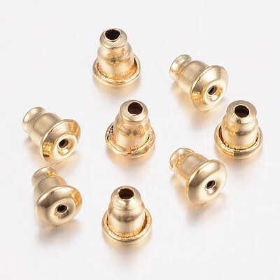 

304 Stainless Steel Ear Nuts Golden 55x5mm Hole 08mm