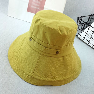 

Foldable Simple Wide Brim Sun Hat Women Outdoor Travel Cap Fisherman Hat