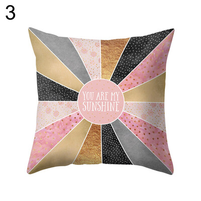 

Elephant Colorful Geometric Pillow Case Waist Throw Cushion Cover Home Decor