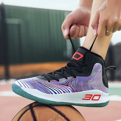 

Summer mens sports shoes lovers camouflage basketball shoes high shoes shoes tide shoes