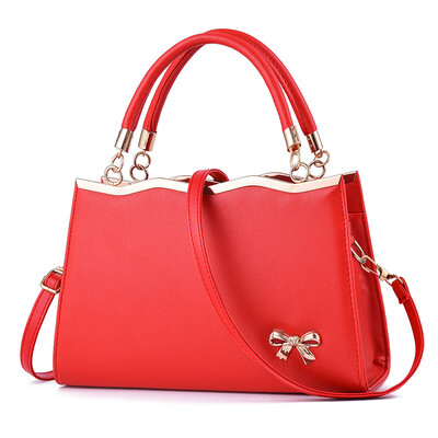 

Handbag handbag 2019 new ladies bag bow fashion lady cute wind single shoulder Messenger bag