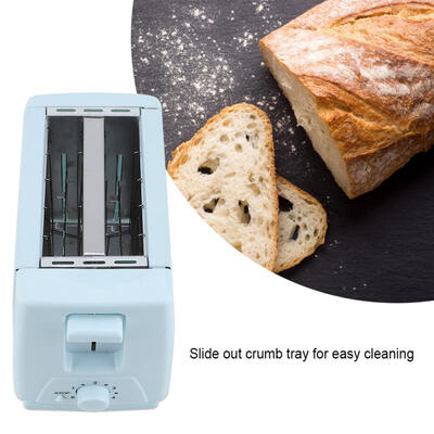 

Greensen 750W 2-Slice Toaster Stainless Steel Machine Electric for Breakfast Household Bread Baking
