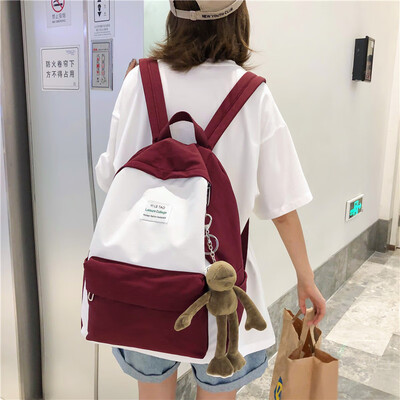 

Junior high school students backpack female Korean high school students backpack female backpack tide brand female ins wind Joker
