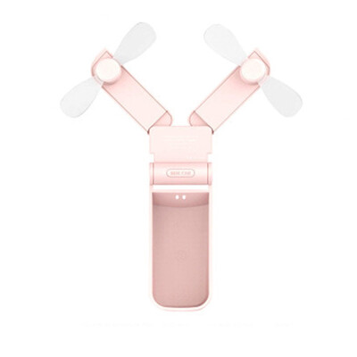 

〖Follure〗Mini USB Battery Operated FanDual Head Little Personal Portable Fan Pocket Fan