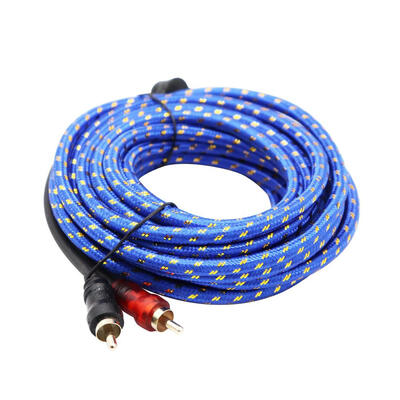 

5m16ft RCA 2Male to 2Male Car Stereo Audio System AUX Cable Extension Wire
