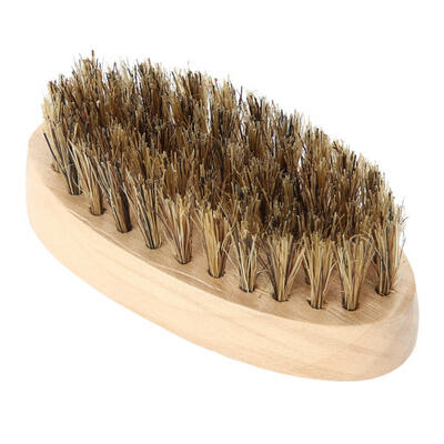 

Greensen Men Soft Bristle Beard Brush Mustache Comb Oval Bamboo Handle Beard Shaping Tool