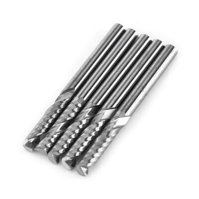 

Greensen 5pcs 3175mm18" Shank Single Flute End Mill Milling Cutter Tungsten Carbide Tool CNC Bit