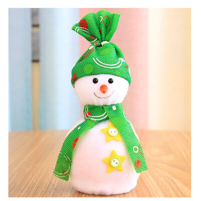 

Tailored Christmas Sled Shape Portable Candy Bag Cartoon Deer Pattern Apple pouch Snowman