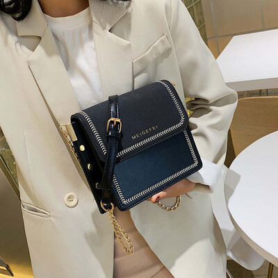 

2019 popular bag handbags new wild air scrub bag fashion Messenger bag ins net red chain bag