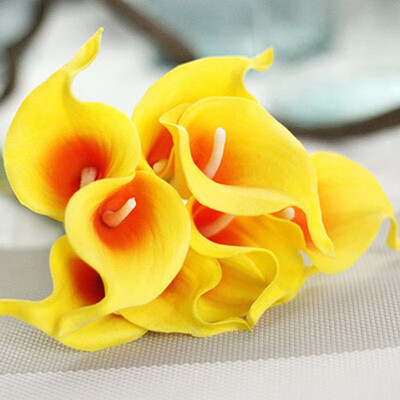 

FUNNYBUNNY Artificial Flowers Fake Flowers Artificial Calla Lily Bridal Wedding Bouquet for Home Garden Party Wedding Decoration