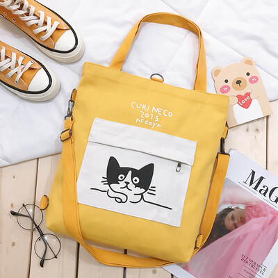 

Multi-Style Durable Sturdy Canvas Girls Bag Student Straddle Bag Shoulder Bag