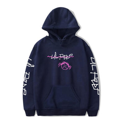 

Mens High Street Style Round Neck Long Sleeve Hoodie Casual Letter Printed Cotton Hooded Sweatshirt