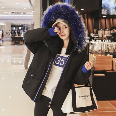 

New winter 2018 duvet fashion trend paiko cotton-padded jacket for girls short warm cotton-padded jacket