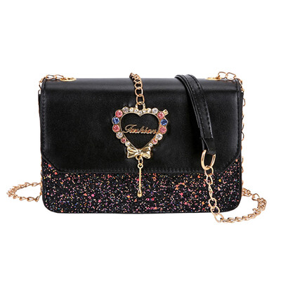 

Women Chain Small Square Bags Designer Sequin Diamond Crossbody Bags Ladies Evening Party Shoulder Messenger Bag T3G