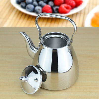 

Sanqia high quality simple style stainless steel lift pot metal teapot with filter tea kettle with strainer infuser