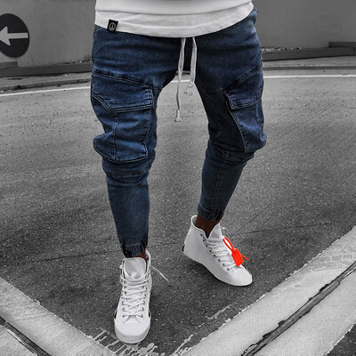 

Gobestart Mens Fashion Causal Straight Pocket Slim Fit Long Jeans Pant Trousers