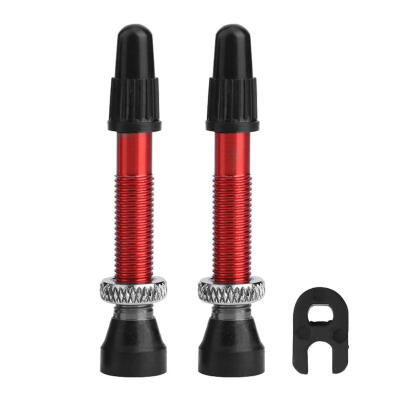 

1 Pair MTB Road Bike Bicycle Aluminum Tubeless Presta Valve Stems with Tool