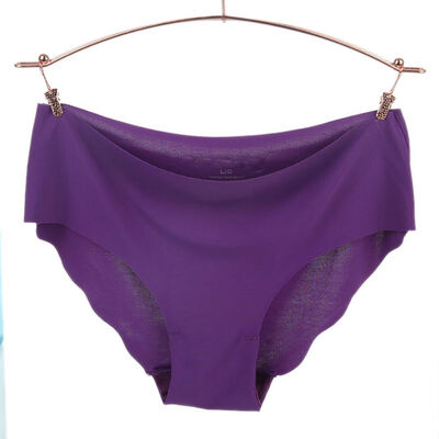 

2018 Hot Sale Fashion Women Seamless Ultra-thin Solid Underwear Girls s Panties Intimates Breathable briefs drop shipping V2