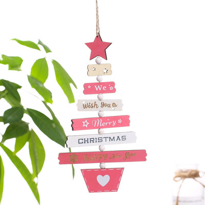 

Gobestart Christmas Tree Ornaments Colorful Wooden Cutout Creative Christmas Decoration