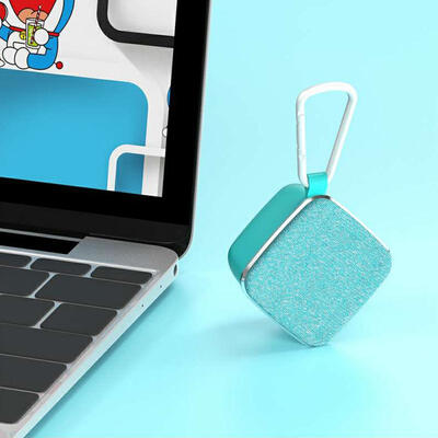 

OneDer V15 Mini Portable Bluetooth Speaker Hangable Outdoor TWS Subwoofer Speaker - Waterproof Built-in Mic Support TF