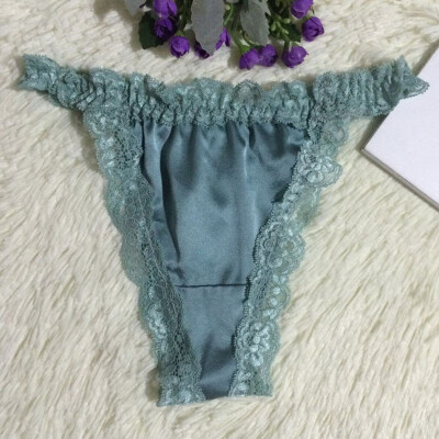 

Womens Elastic Waist Panty Sexy Solid Lace Breathable Bikini Lingerie Underwear