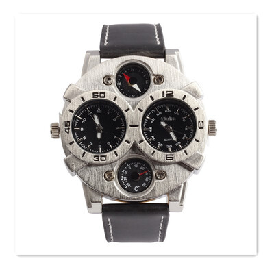 

2018 students creative personality casual domineering big dial fashion trend Korean version of the retro quartz watch male