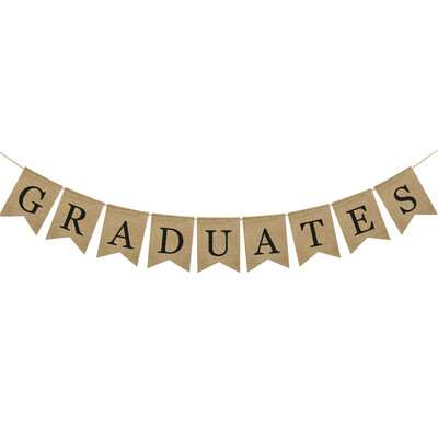 

Gobestart Graduation Bunting Banner CONGRATS GRAD Graduation Party Decor Banner Pull Flag