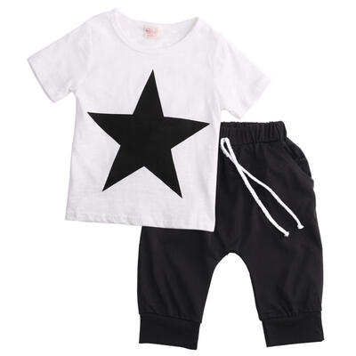 

Kids Baby Boys Camo Denim Outfits Tops T-shirt Pants Shorts Clothes Set