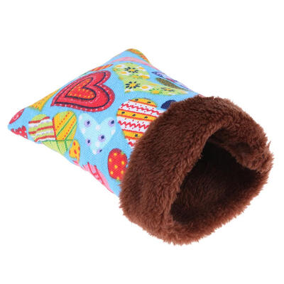 

Warm Plush Hamster Nest Bed House Soft Guinea Pig Pocket Sleeping Bag Cage