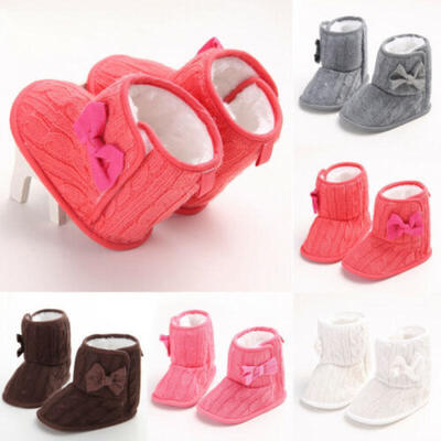 

Baby Girl Boy Snow Boots Winter Booties Infant Toddler Newborn Crib Shoes 0-18M