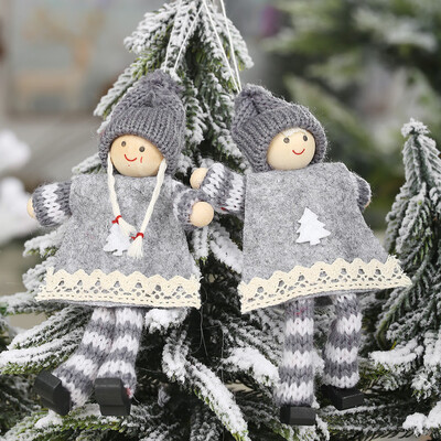 

〖Follure〗Christmas Plush Santa Old Man Doll Ornaments Creative Gift Xmas Tree Decoration