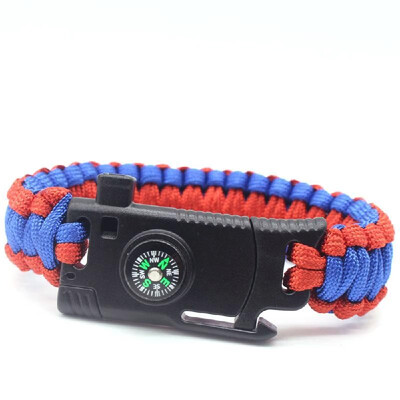 

Umbrella Bracelet Outdoor Multi-functional Hand Rope Camping Survival Emergency Bracelet Army Green Camouflage