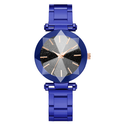 

Watch ladies Korean version of the starry face color steel belt quartz watch trend female watch