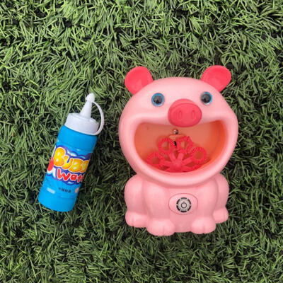 

Greensen Baby Bath Bubble Toy Pig Bubble Blower Bubble Machine Maker with Music&Light for Infant Kids