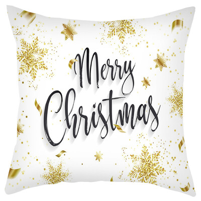 

Siaonvr Merry Christmas Short Plush Pillowcase Sofa Pad Set Home Decoration 18x18 Inch