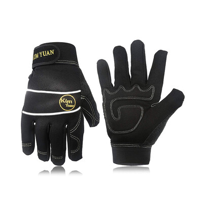 

Black reflective handling gloves