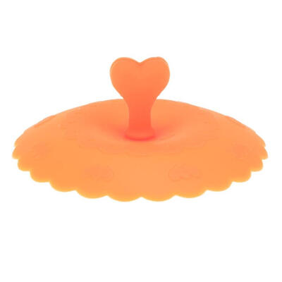 

Silicone Heart Shape Anti-Dust Cup Cover Tea Coffee Sealing Lid Cap