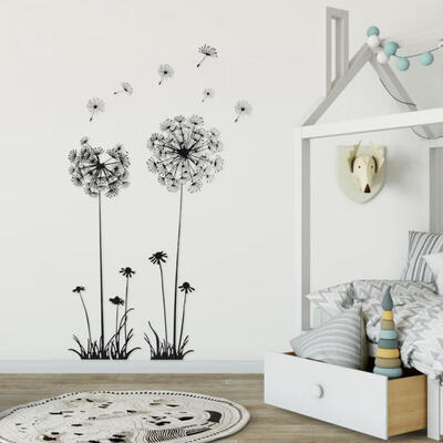 

Greensen Dandelion Wall Sticker Porch Sofa TV Background Wall Decoration Murals Household Decor