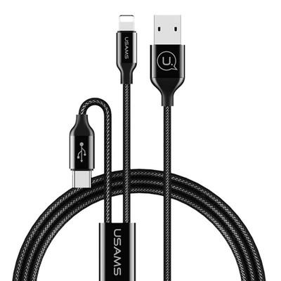 

Usams 3-in-1 USB Lightning Micro USB Type C Fast Charge Charging Cable For IPHONE Samsung Huwei