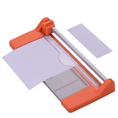 

Compact Rotary Paper Trimmer Cutter Cutting Machine for A4 Paper 320mm Cutting Length DIY Crafting Office Supplies