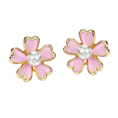 

EK588 Korean Style Cute Small Daisy Flower Stud Earrings For Women 2019 New Fashion Sweet Earrings Brincos Wholesale Jewelry