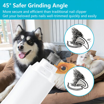 

Dog Nail Grinder Pet Nail Trimmer Electric Nail Grinder Painless Paws Grooming Shaping Tool for Dogs Cats Pets