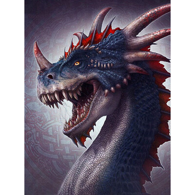 

DIY Diamond Embroidery Full Display Animal Picture Of Rhinestones Diamond Mosaic Dragon Home Decoration