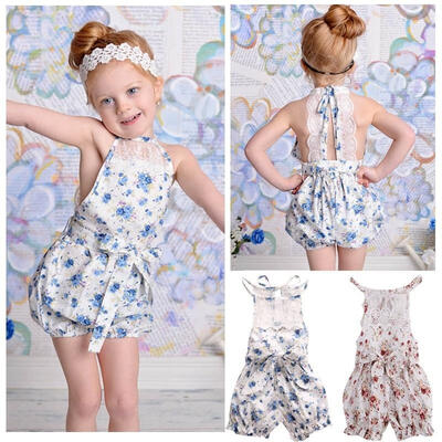 

Newborn Infant Baby Girl Bodysuit Floral Romper Jumpsuit Outfits Sunsuit Clothes