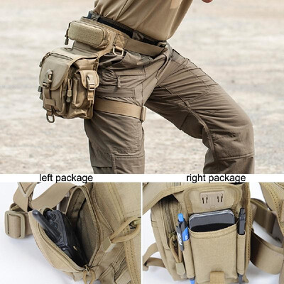 

Multi-pockets Camouflage Waist Bag Waterproof Fanny Pack Travel Outdoor Sports Hiking Cycling Riding Leg Bag Thigh Pouch