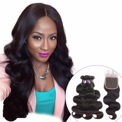 

Body Wave Bundles With Closure 100 Human Hair Bundles With Closure 3 Bundles Brazilian Hair Weave