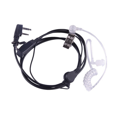 

Radio Mic Earpiece 2 Pin PTT Covert Acoustic Tube for Kenwood Baofeng