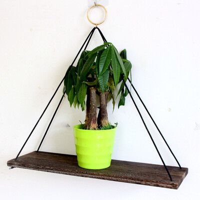 

Gobestart Wall Shelf Wooden Floating Shelving Home Decorative Storage Wall Mounted Rack